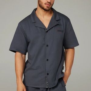 NEW SAVAGE X FENTY Leisure X Logo-Trim Shirt Size: M